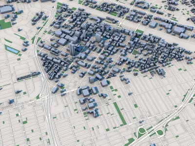 Fresno San Joaquin Valley California United States 3D model