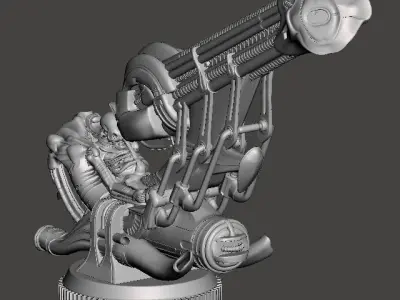 jockey alien 3d printable  3D print model
