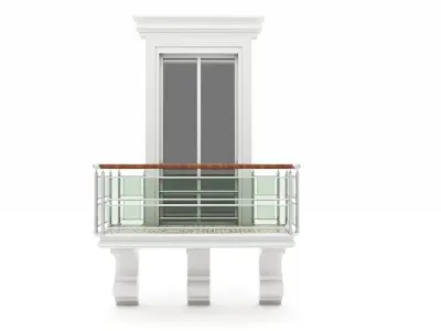 Balcony Windows 3D model