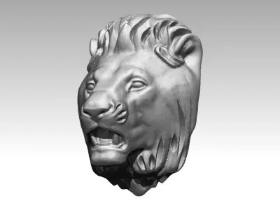 Lion head 3D print model