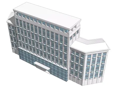 Hotel building 3D model