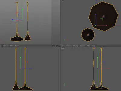 FLOAT 39 18 copper pendant by Nordlux 3D model