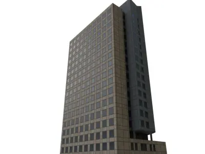 Amsterdam Akzo Nobel Low-poly 3D model