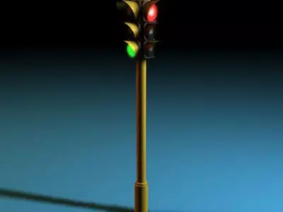 Traffic lights 3D model