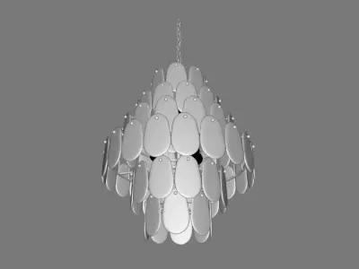 Light Unique - Statement Tiered Chandelier 3D model