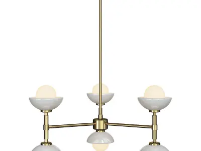 GREENWICH CHANDELIER  Low-poly 3D model