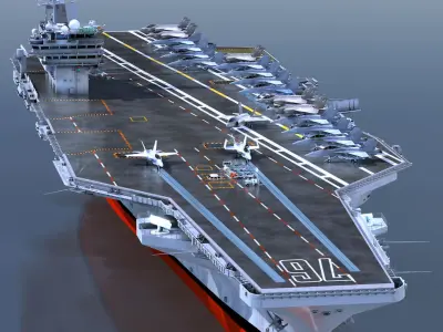  CVN76 Aircraft Carrier Cutaway 