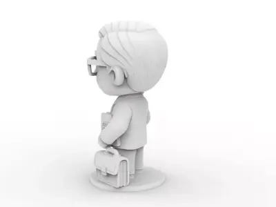 Lawyer Cartoon Character 3D Printable 3D print model