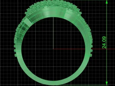Jewelry ring 185 3D print model
