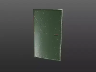 Steel Door Free 3D model