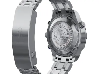 Omega Seamaster Diver 300M 44mm blue 3D model