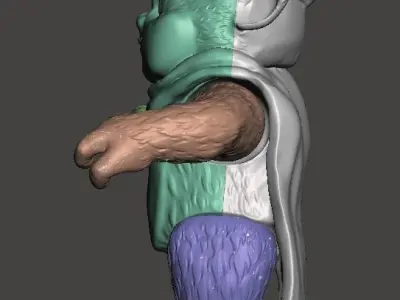 STL File 3D Ewoks Asha 3D print model 3D print model  3D print model