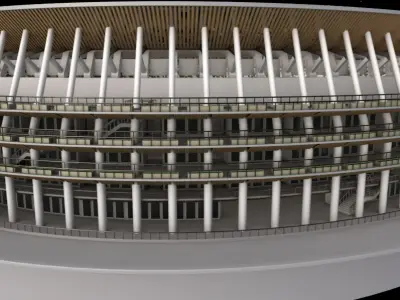 American Football Stadium 3D model order
