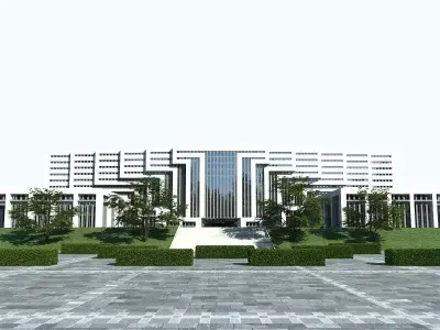 School - University Concept 3D model