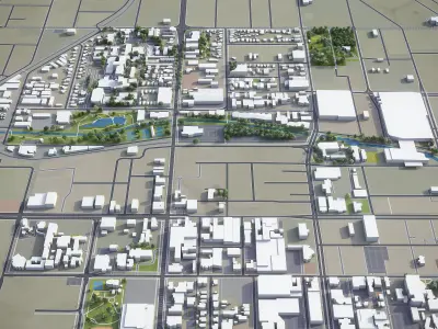 Toowoomba Low-poly 3D model