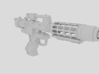High Laser Gun 3D model