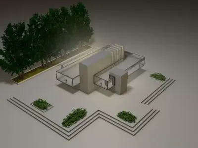 MODERN HOUSE 3D model 67