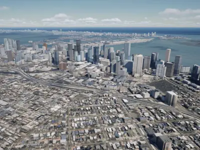 Miami 3D Model  3D model