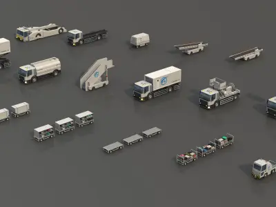  Airport Vehicles Collection 