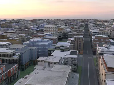 City 58 Low-poly 3D model