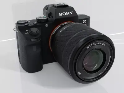  Sony Alpha 7 II with FE 28-70mm Lens Kit 3D model 3D model