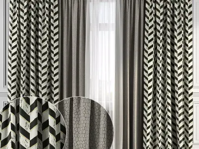 Curtain Set 179 3D model
