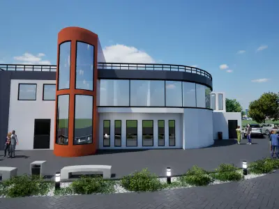 Oficce street urban 3D model