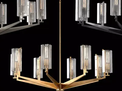 Round Chandelier Vendome d122 cm 3D model