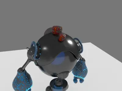 Robot futuristic 3D model