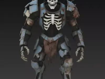 Undead Cyber Warrior 3D model