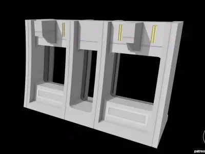  Star Wars Trade Federation Ship Window for action figures  3D print model