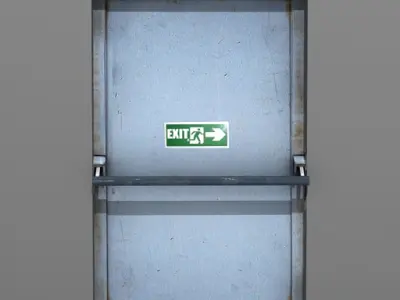 Emergency exit 3D model