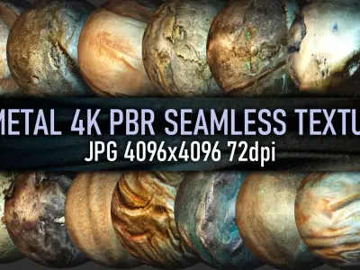 30 worn out copper bronze metal PBR photo seamless 4k textures Texture