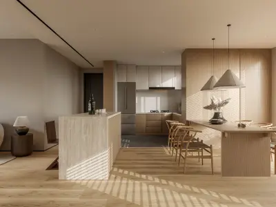 apartment interior scenes        3D model 16
