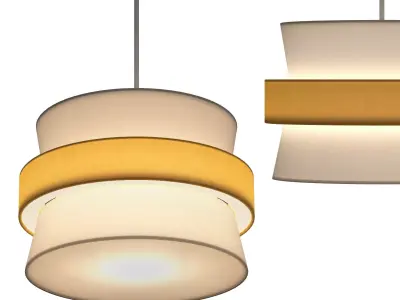 Joey 3 Tier Easy Fit Pendant Shade 3D model