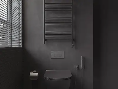 3D model of modern bathroom interior design 3D model