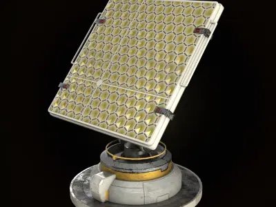 Sci-fi motorbike  low-poly assets 3D Model Pack