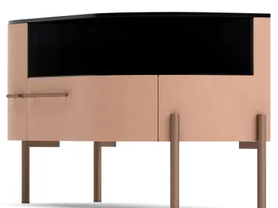 Baxter Plisse small tables 3D model