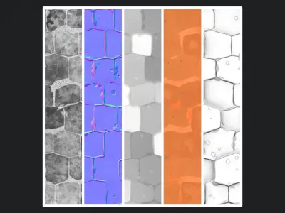 Stylized Desert Tiles Material 04 Texture