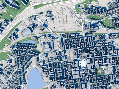 Kuopio City Finland 3D model