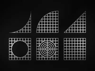 Steel Grating Flooring Low-poly 3D model