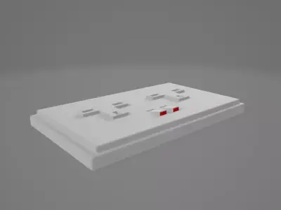 UK Electrical Outlet  Free low-poly 3D model