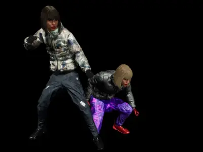 Cyberpunk RX1 Low-poly 3D model