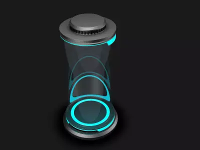 Sci Fi Cylinder 3D model