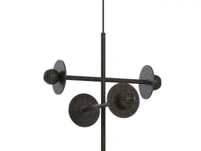 Nodes chandelier 3D model