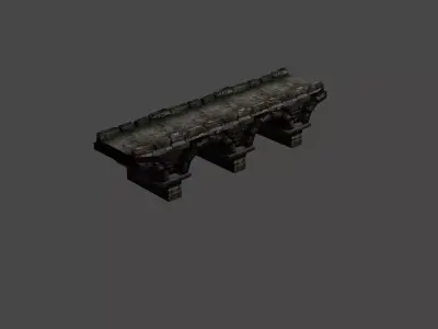 Bridge Stone Old Free low-poly 3D model