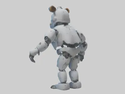 Robot version of a robot bear model 3D model