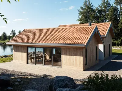 Scandinavian Villa 3D Model  House Design IFC SKP OBJ FBX GLB 3D model
