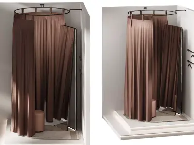 Fitting room 3D model