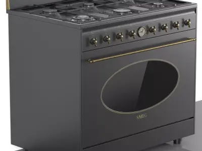 SMEG kitchen appliance collection 3D model